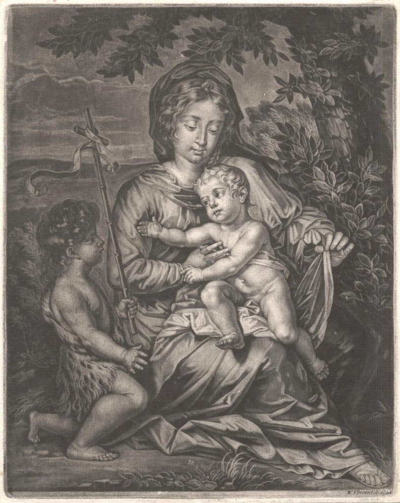 Vincent (William) – Madone à l’Enfant avec Saint Jean-Baptiste