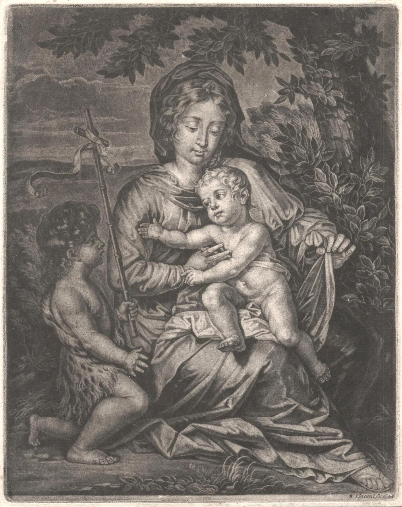 Madone à l'Enfant avec Saint Jean-Baptiste
