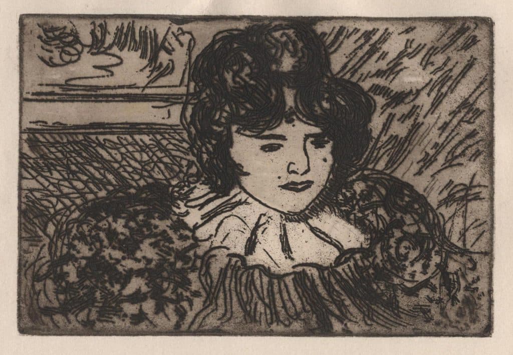 Cottet – Femme à la collerette