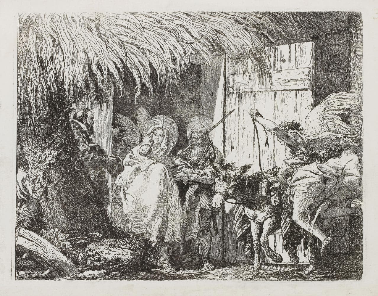 Joseph et Marie demandant l'hospitalité