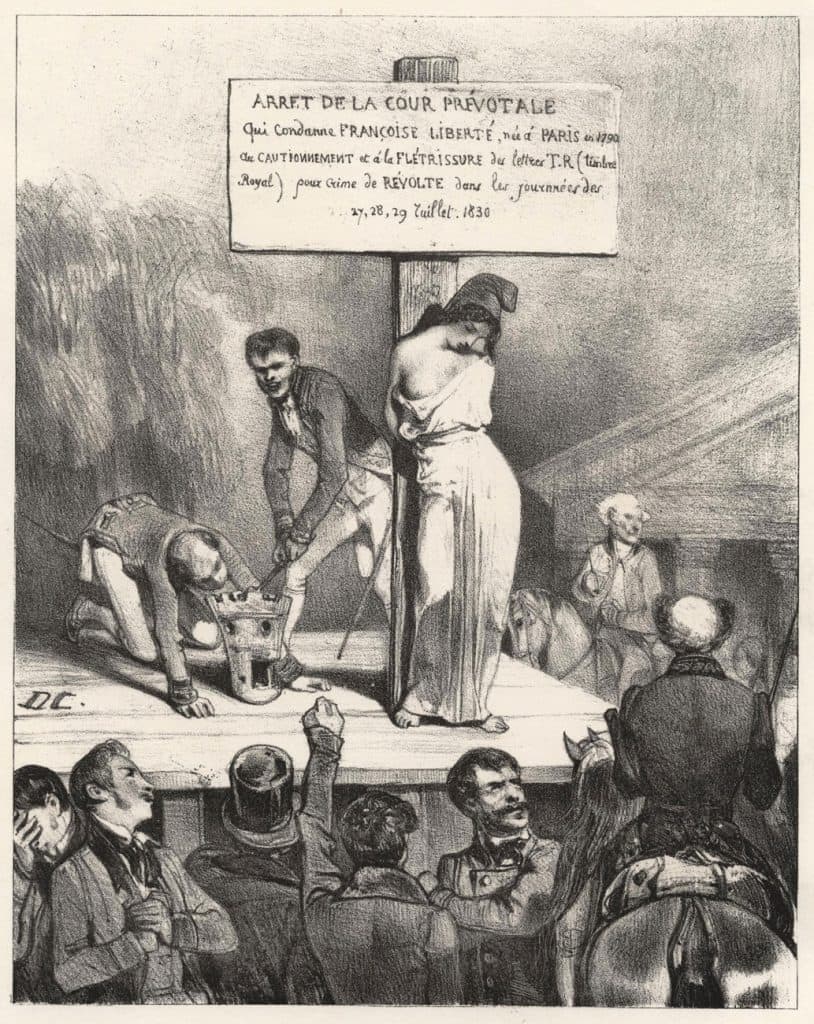 Decamps – Arrêt de la Cour Prévotale (la Liberté au pilori)