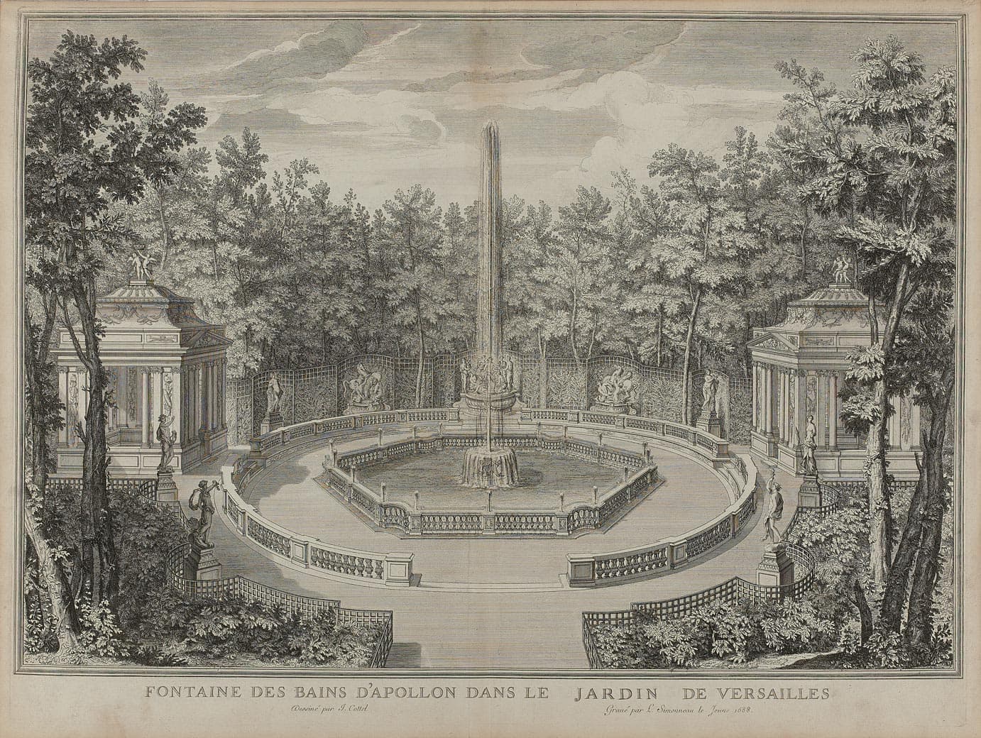 Fontaine des bains d'Apollon dans le jardin de Versailles