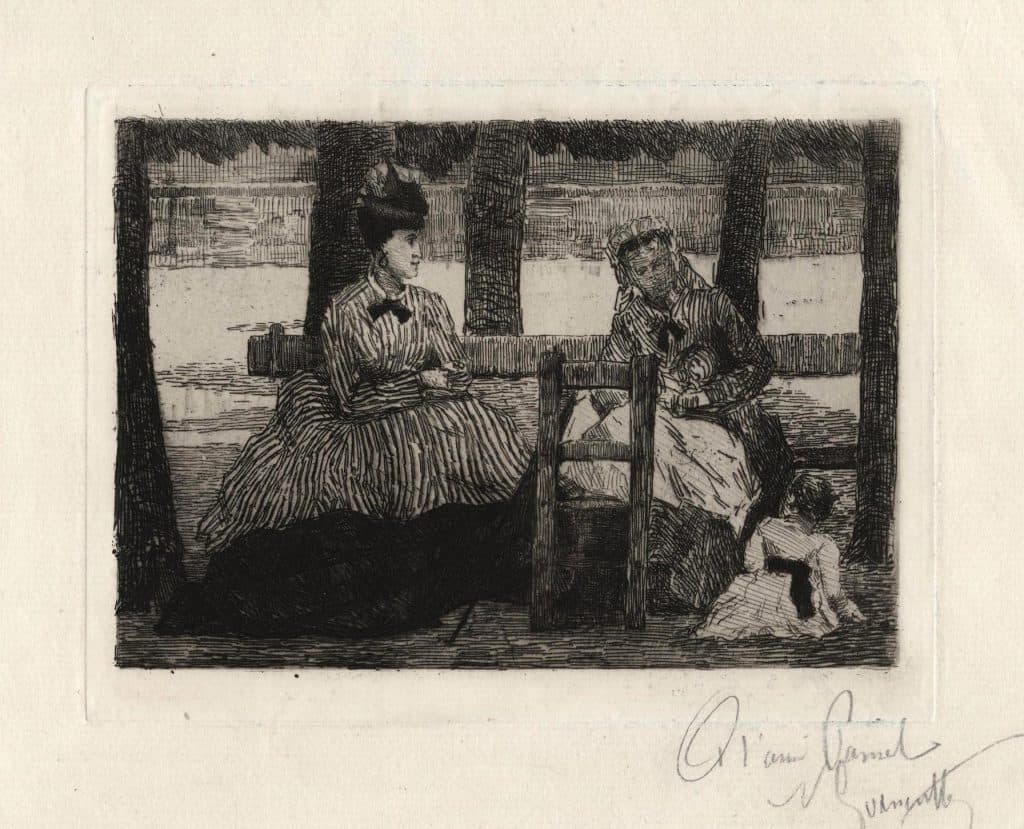 Goeneutte – Un banc au parc des Tuileries