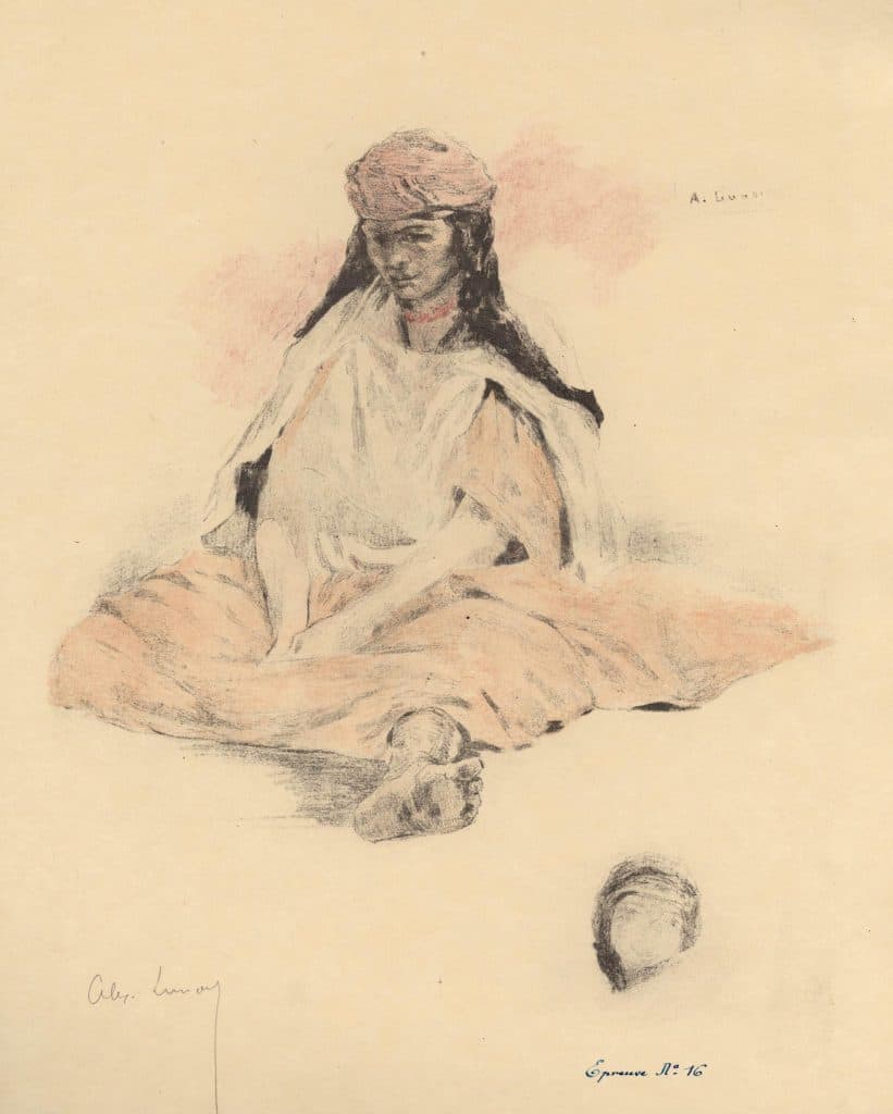 Lunois – Femme arabe assise