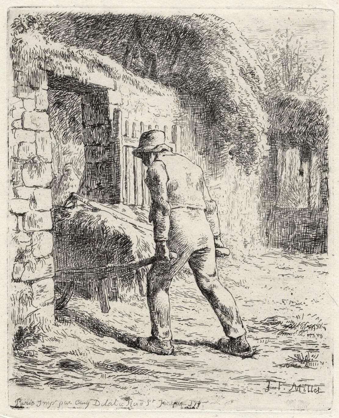 Le paysan sortant du fumier