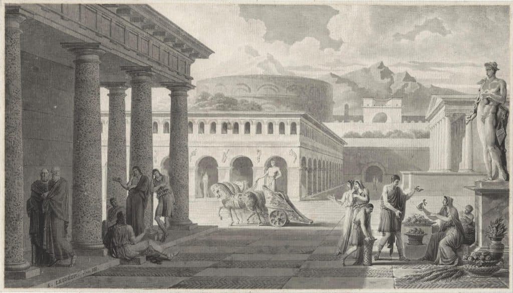 Le Sueur (Pierre-Etienne) – Scène de la vie d’une cité antique