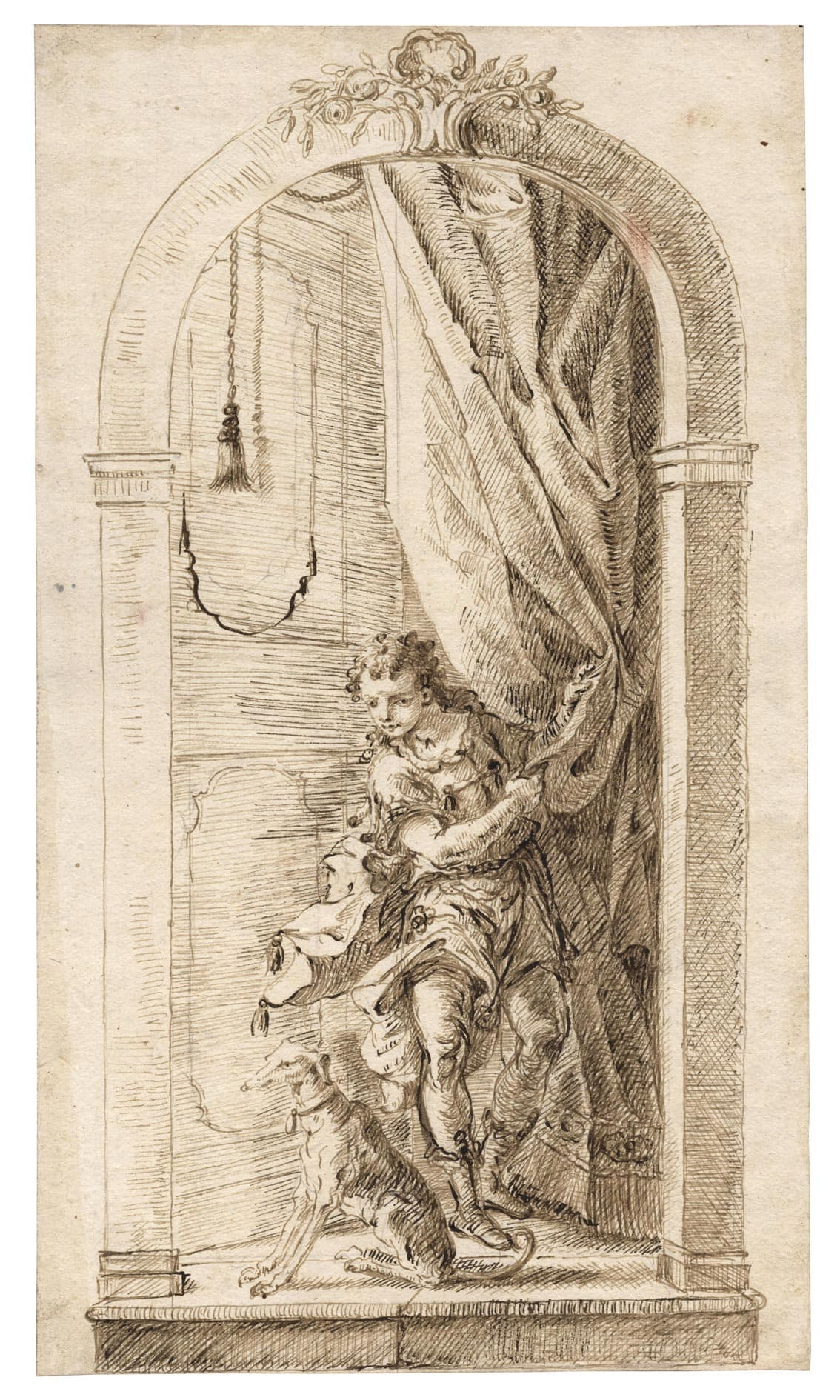 Jeune garçon ouvrant une portière