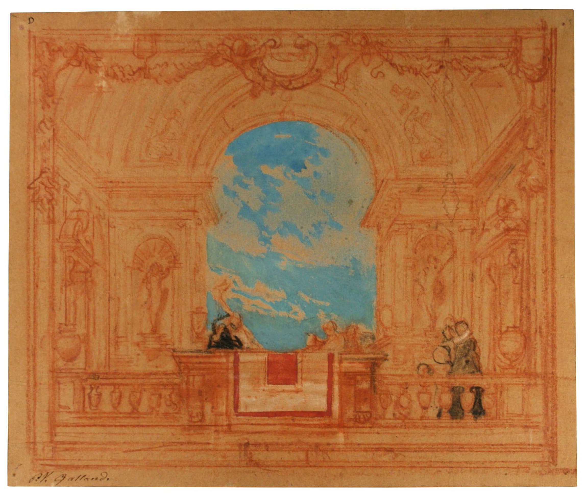 Fête Vénitienne (projet de décor)