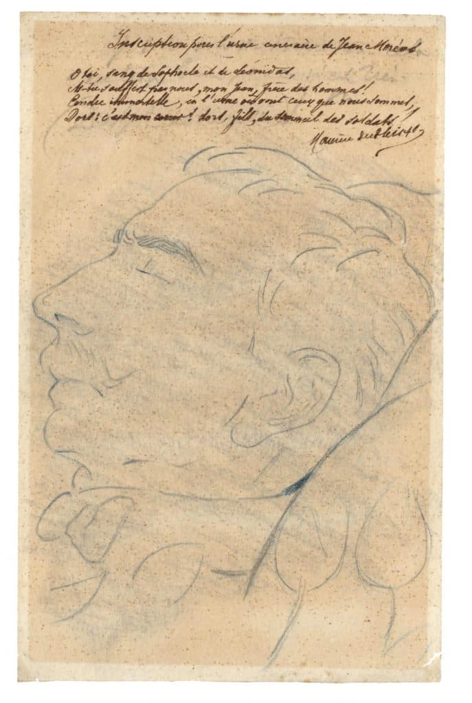 Cazals – Portrait de Jean Moréas sur son lit de mort