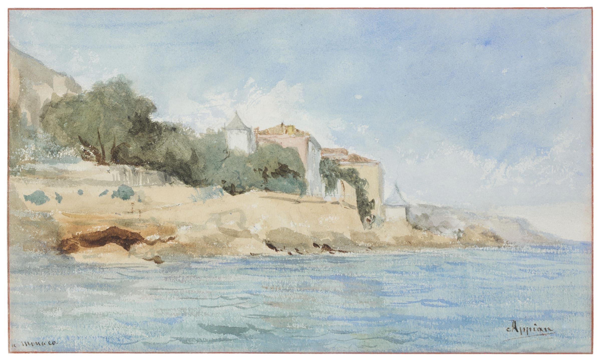 Vue de la côte à Monaco