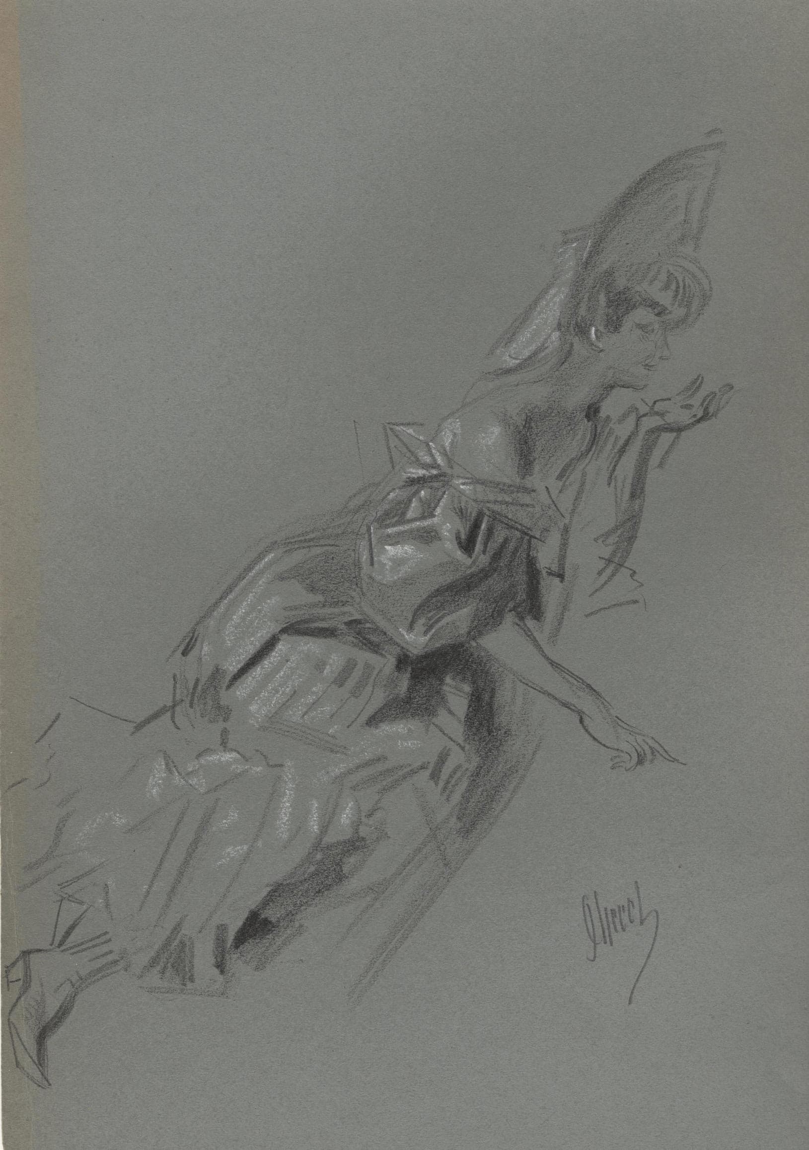 Woman in a Low-Cut Dress