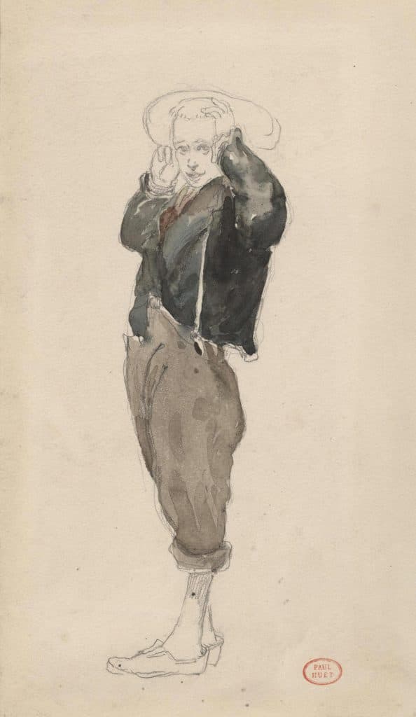 Huet (Paul) – Jeune garçon au chapeau