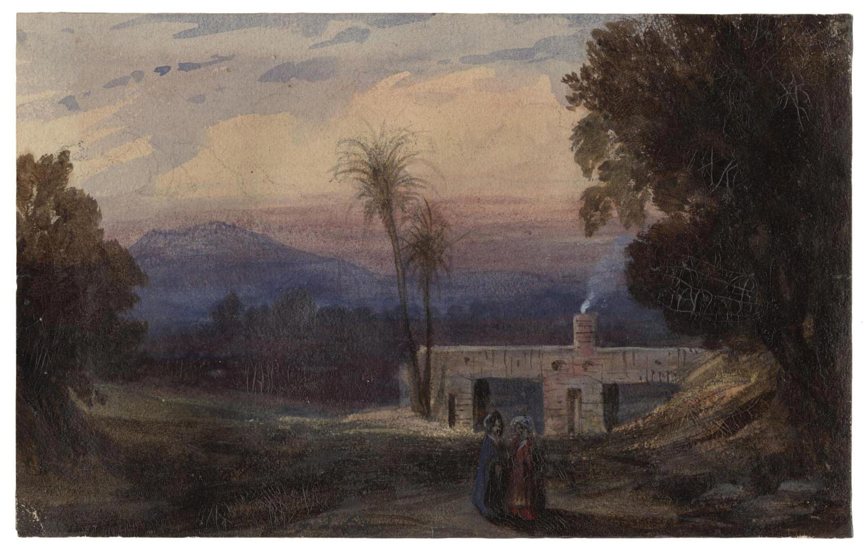 Two Figures in the Evening