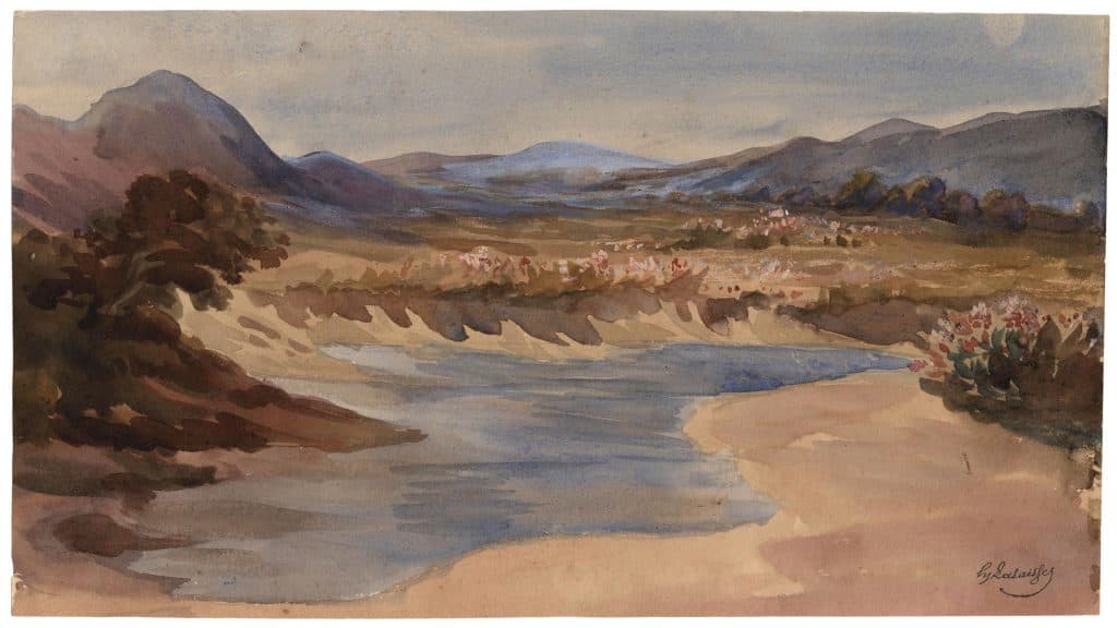 Lalaisse – Point d’eau sur un plateau montagneux (Atlas ?)