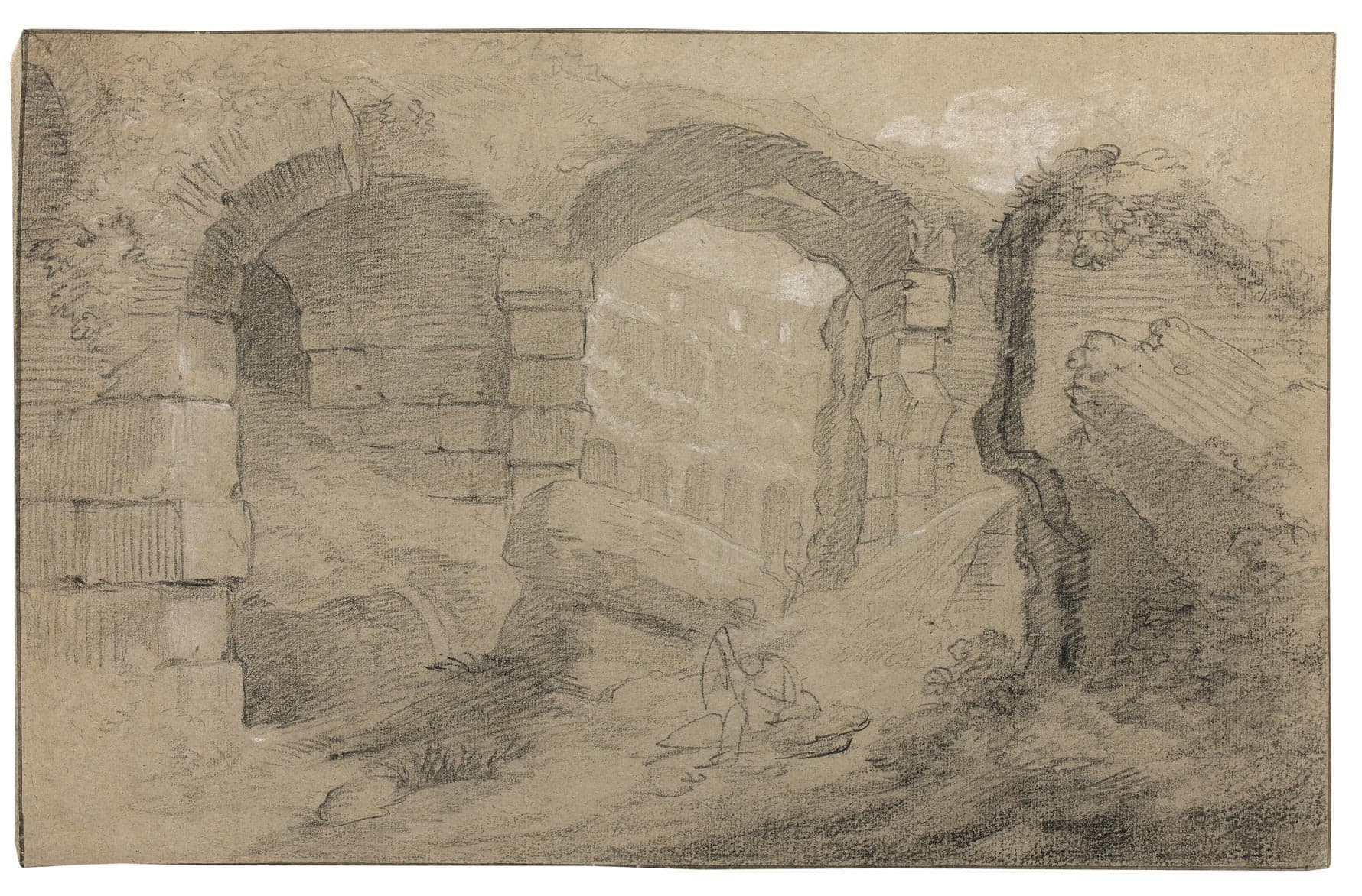 Vue intérieure du Colisée à Rome