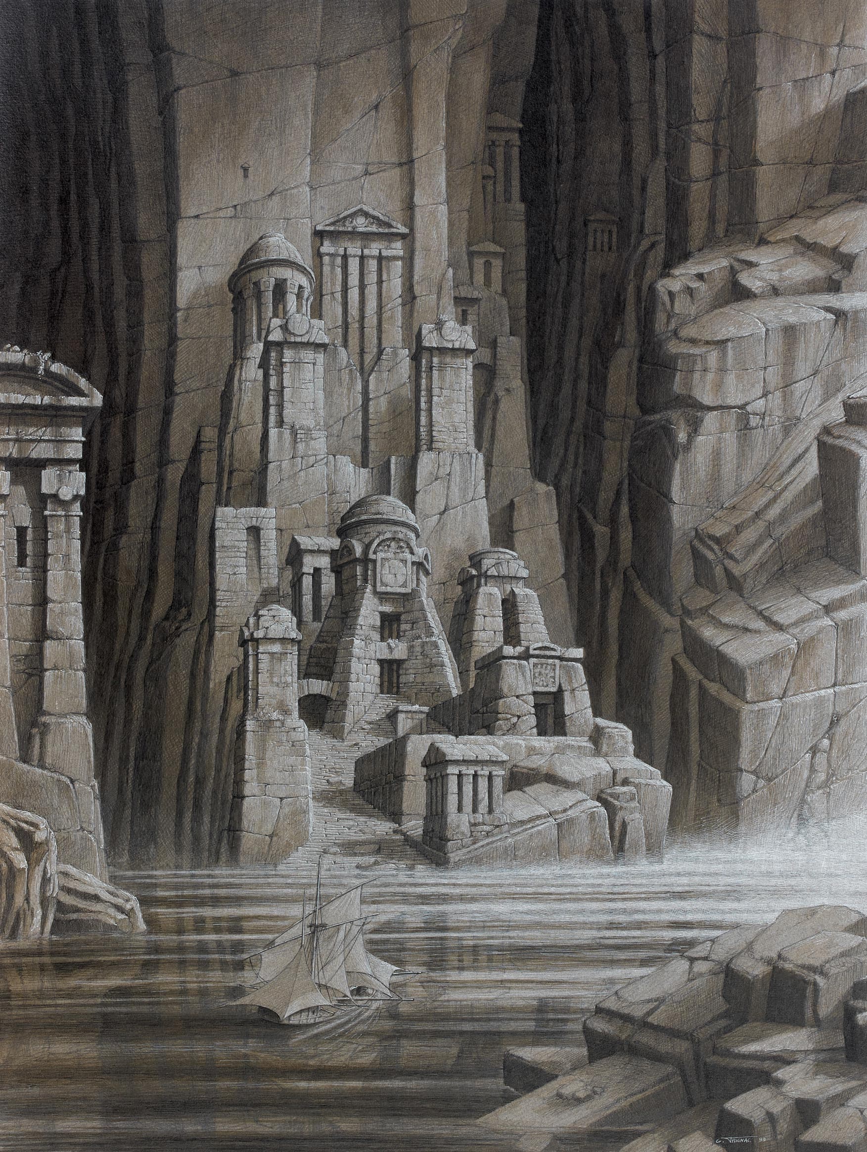 Untitled (Fantasy Landscape)