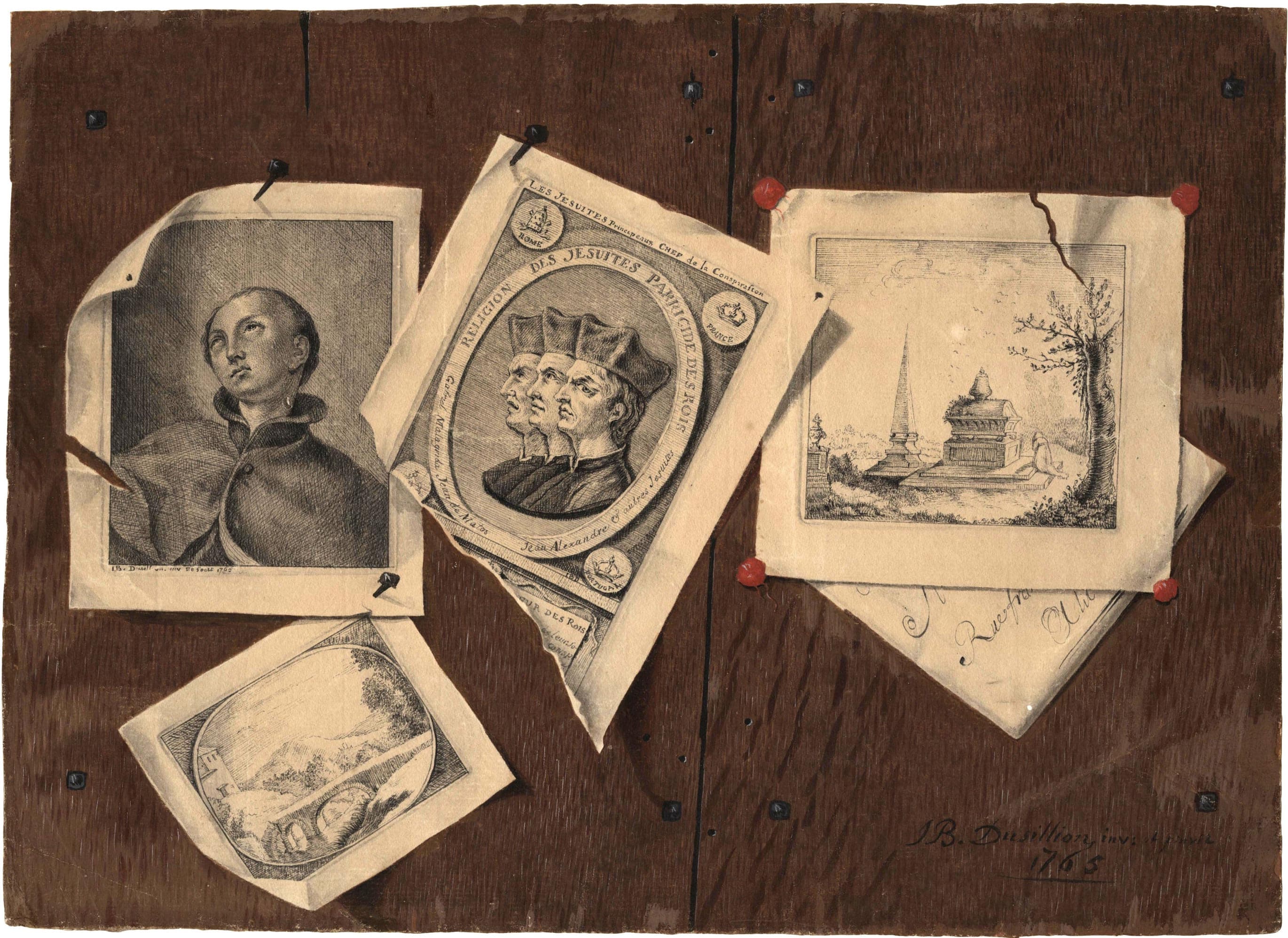 Trompe-l'œil with Prints