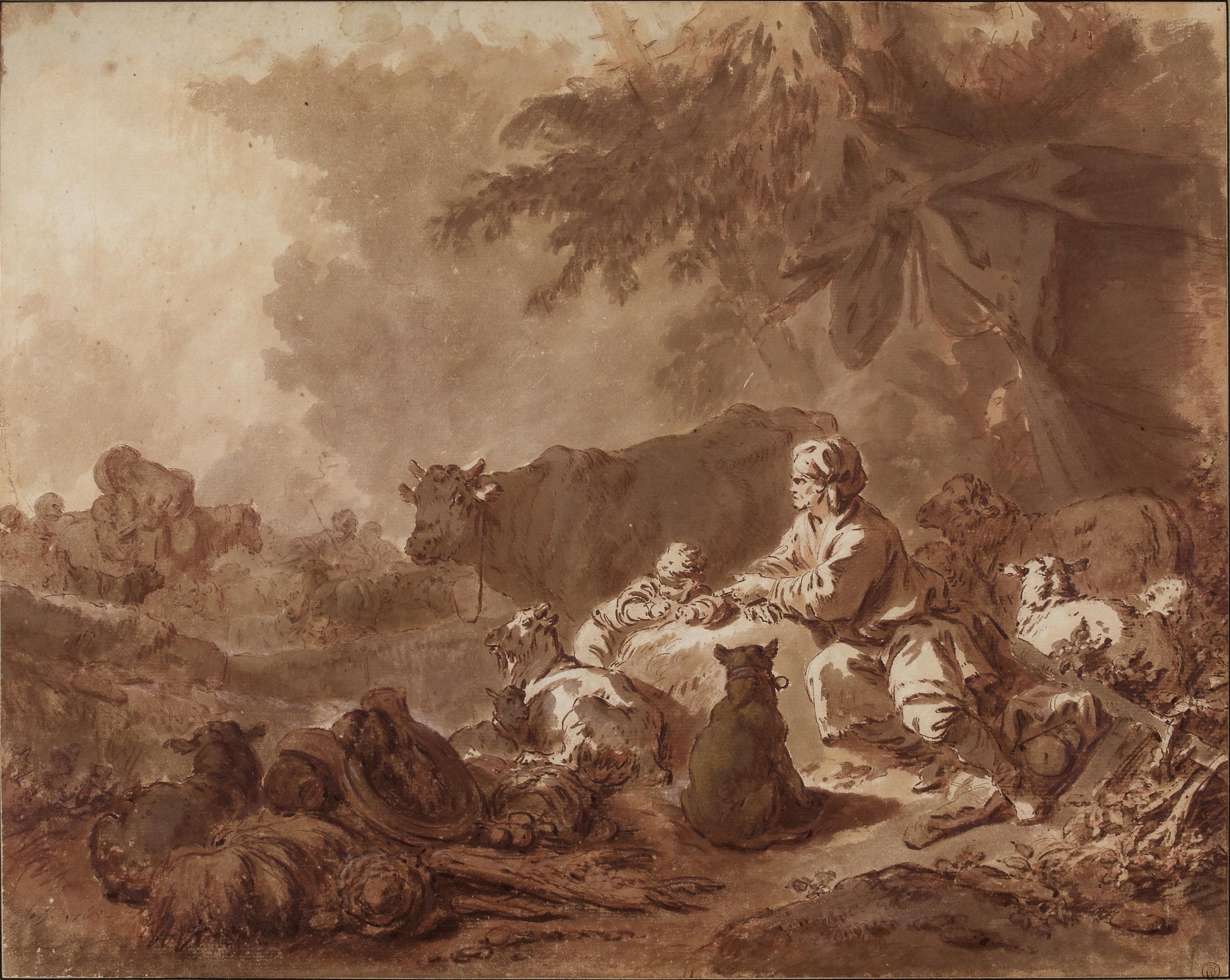 La halte de la caravane