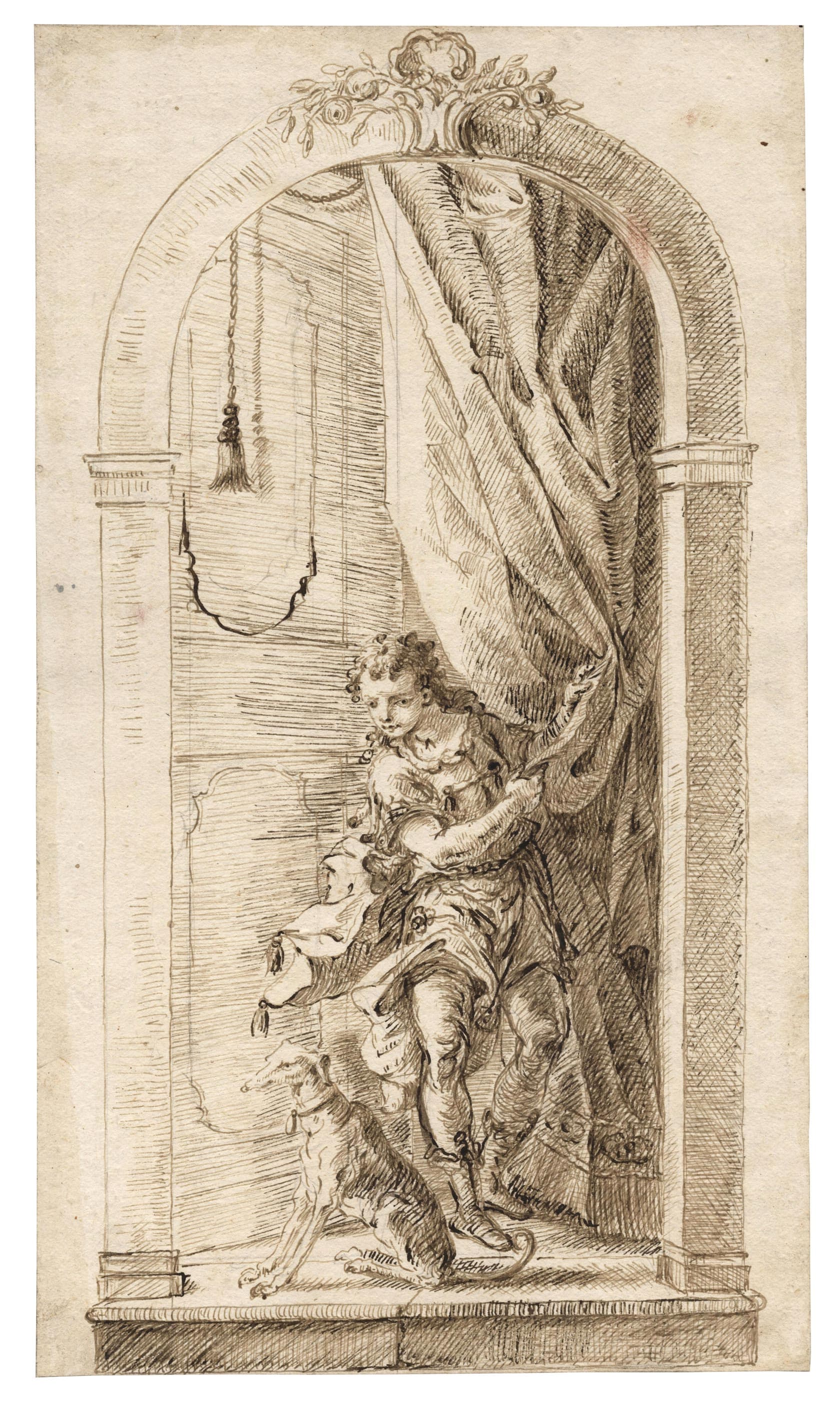 Jeune garçon ouvrant une portière