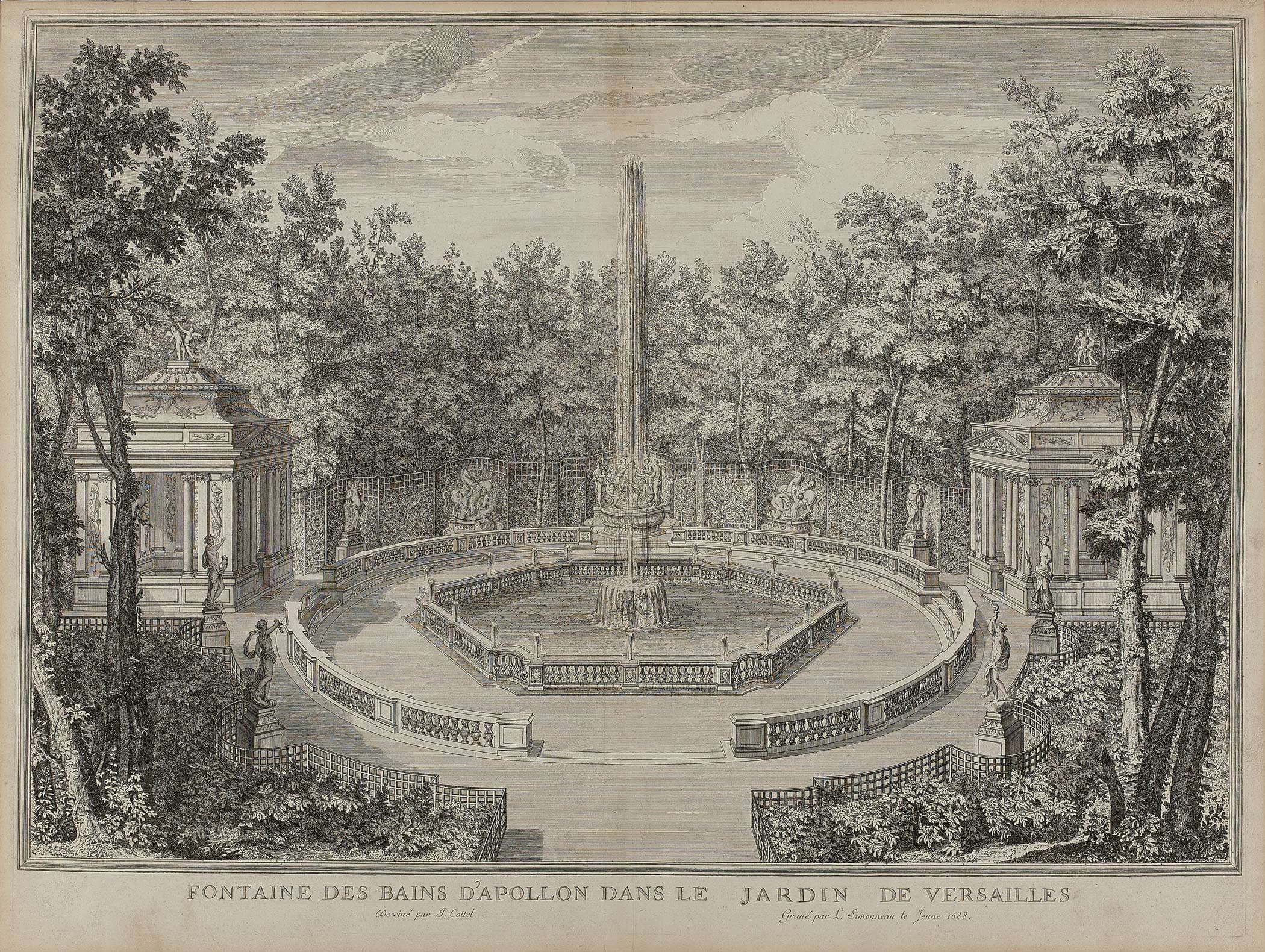 Fontaine des bains d'Apollon dans le jardin de Versailles