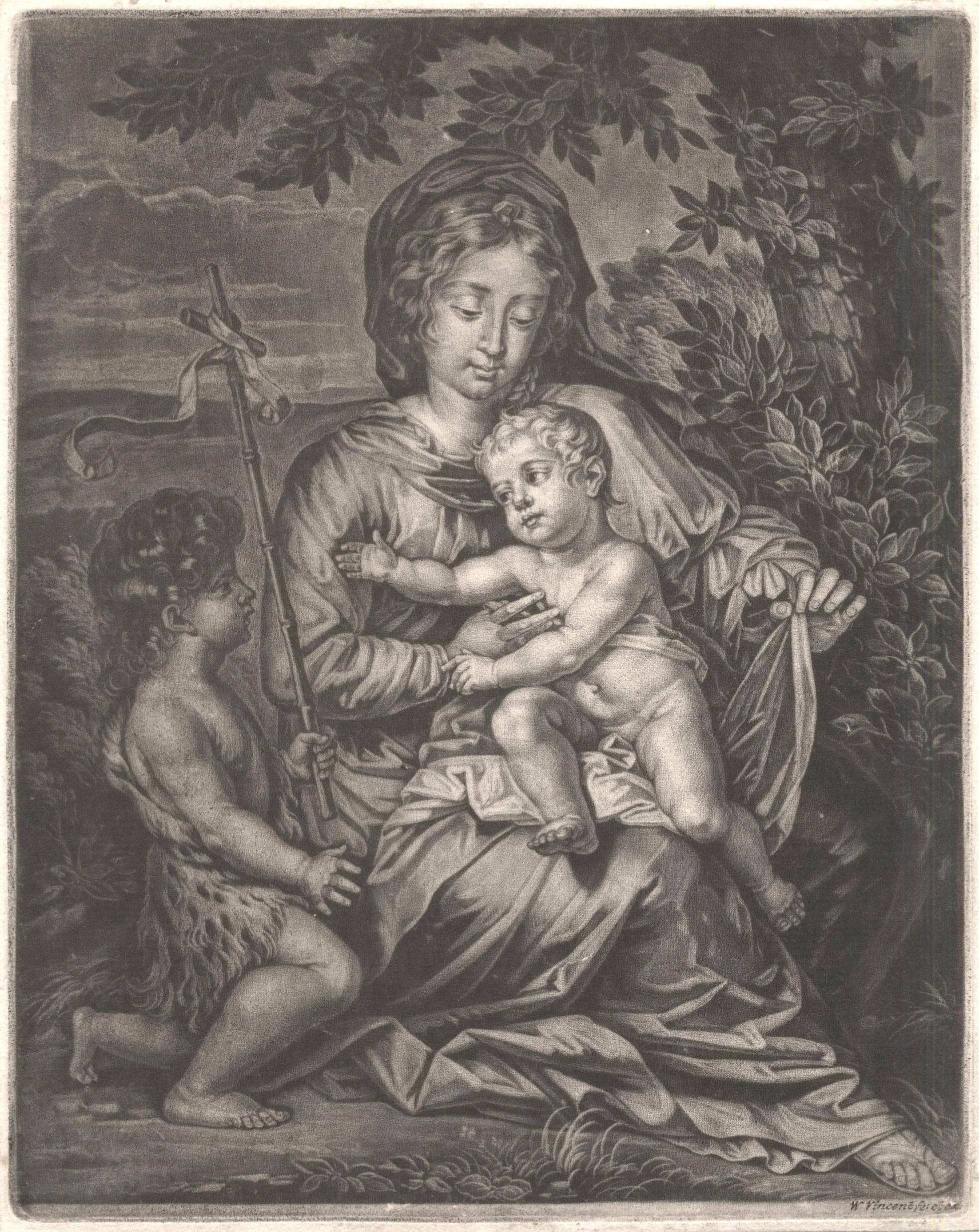 Madone à l'Enfant avec Saint Jean-Baptiste