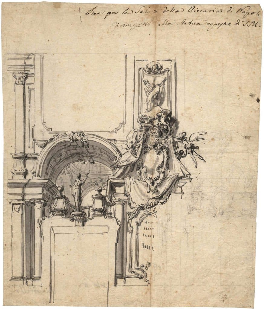 Natali – Projet de décor pour la salle du Vicaire à Naples