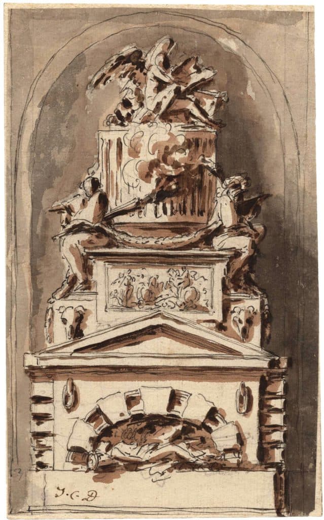 Delafosse – Projet de tombeau dans une niche