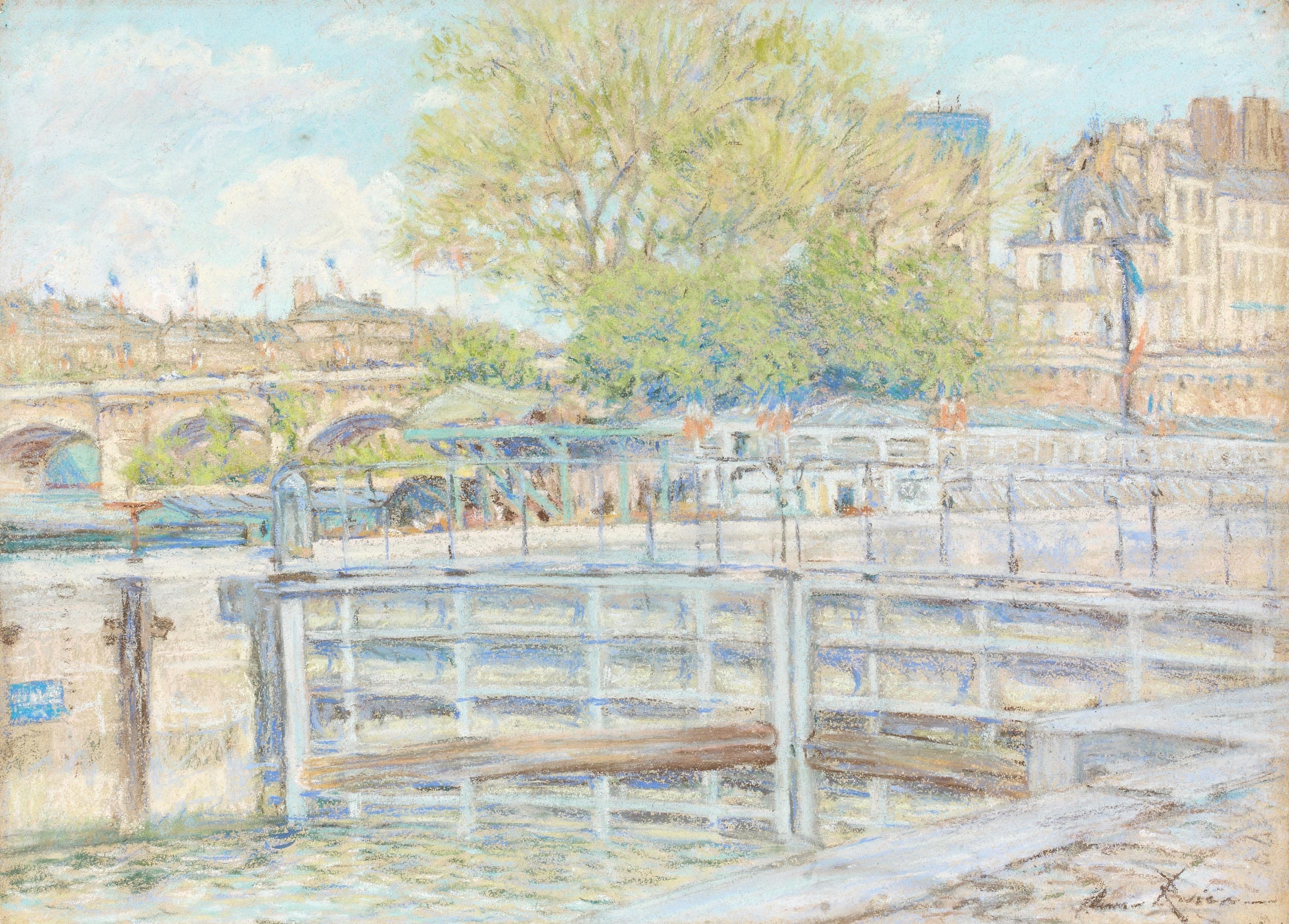 L'Île de la Cité et l'écluse de la Monnaie