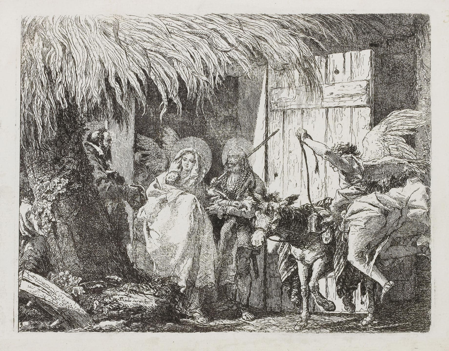 Joseph et Marie demandant l'hospitalité