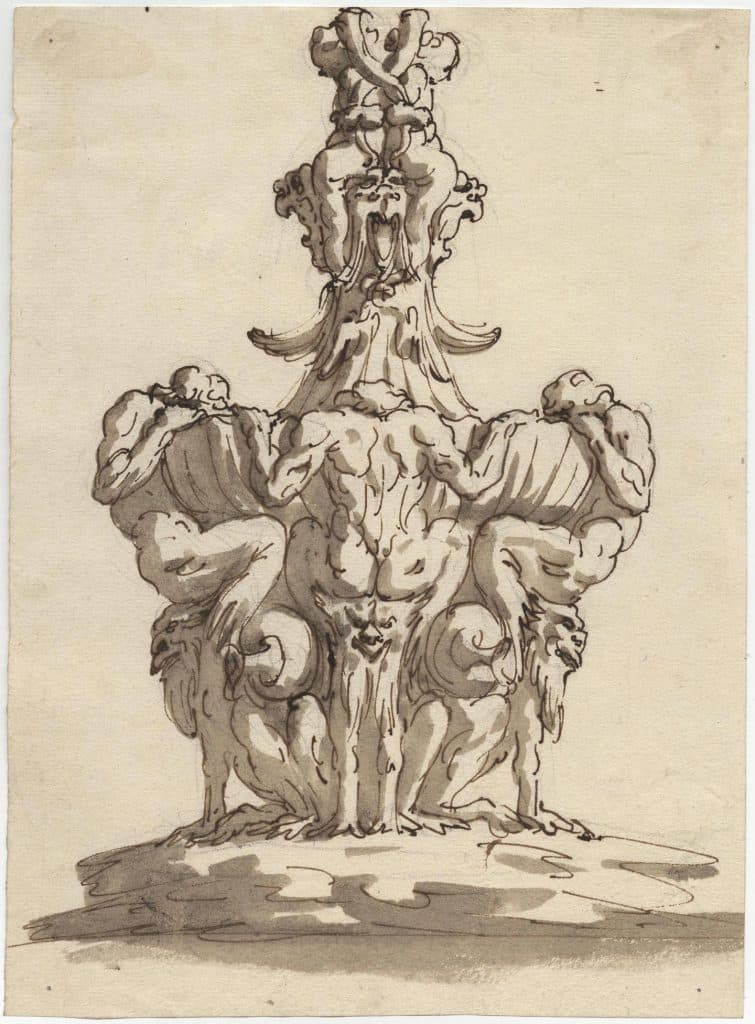 Rossi (attr) – Projet de fontaine