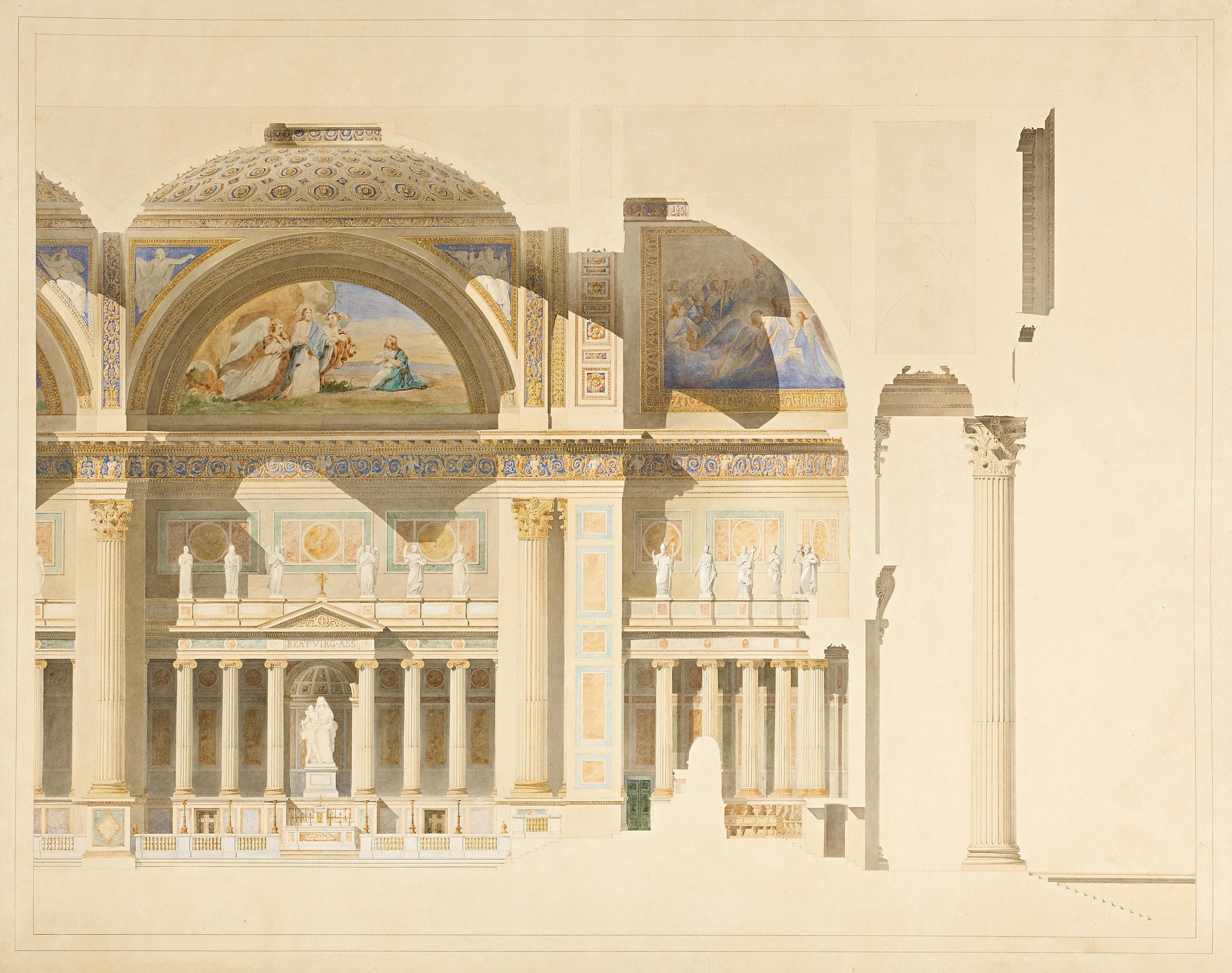 Projet de décoration intérieure de l'église de la Madeleine