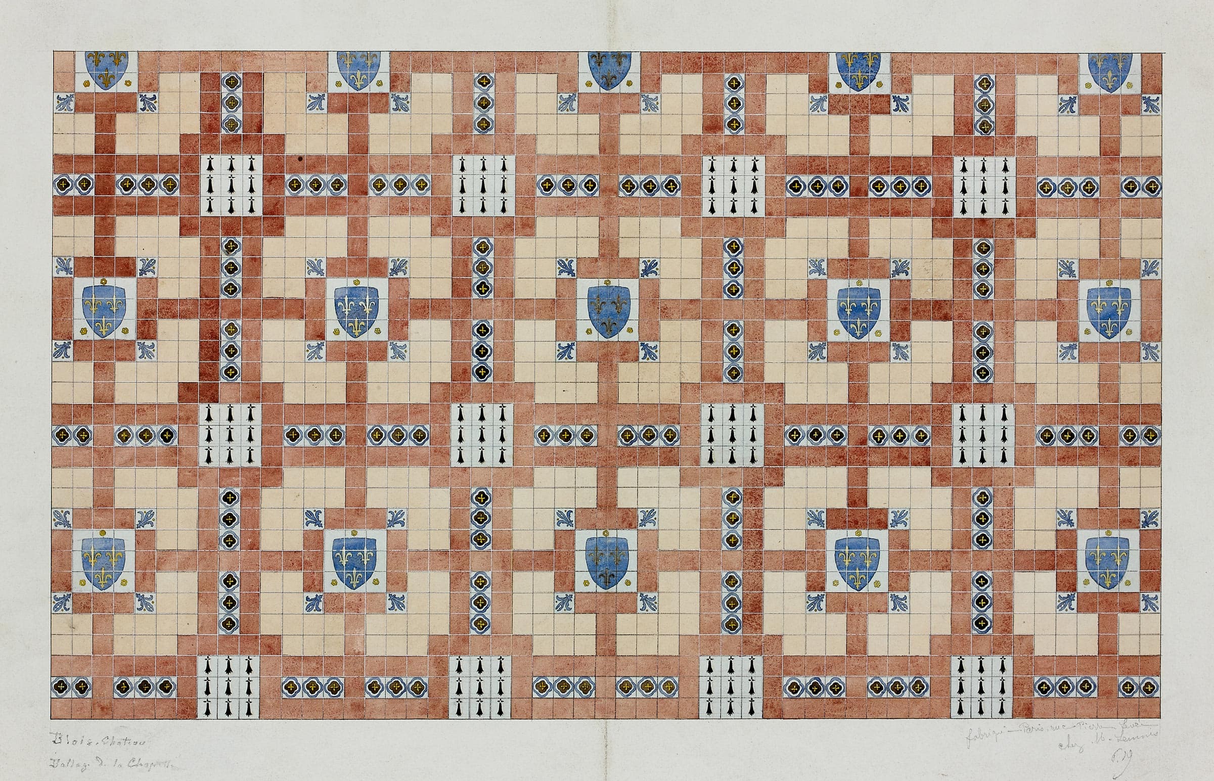 Tile Flooring of the Château de Blois