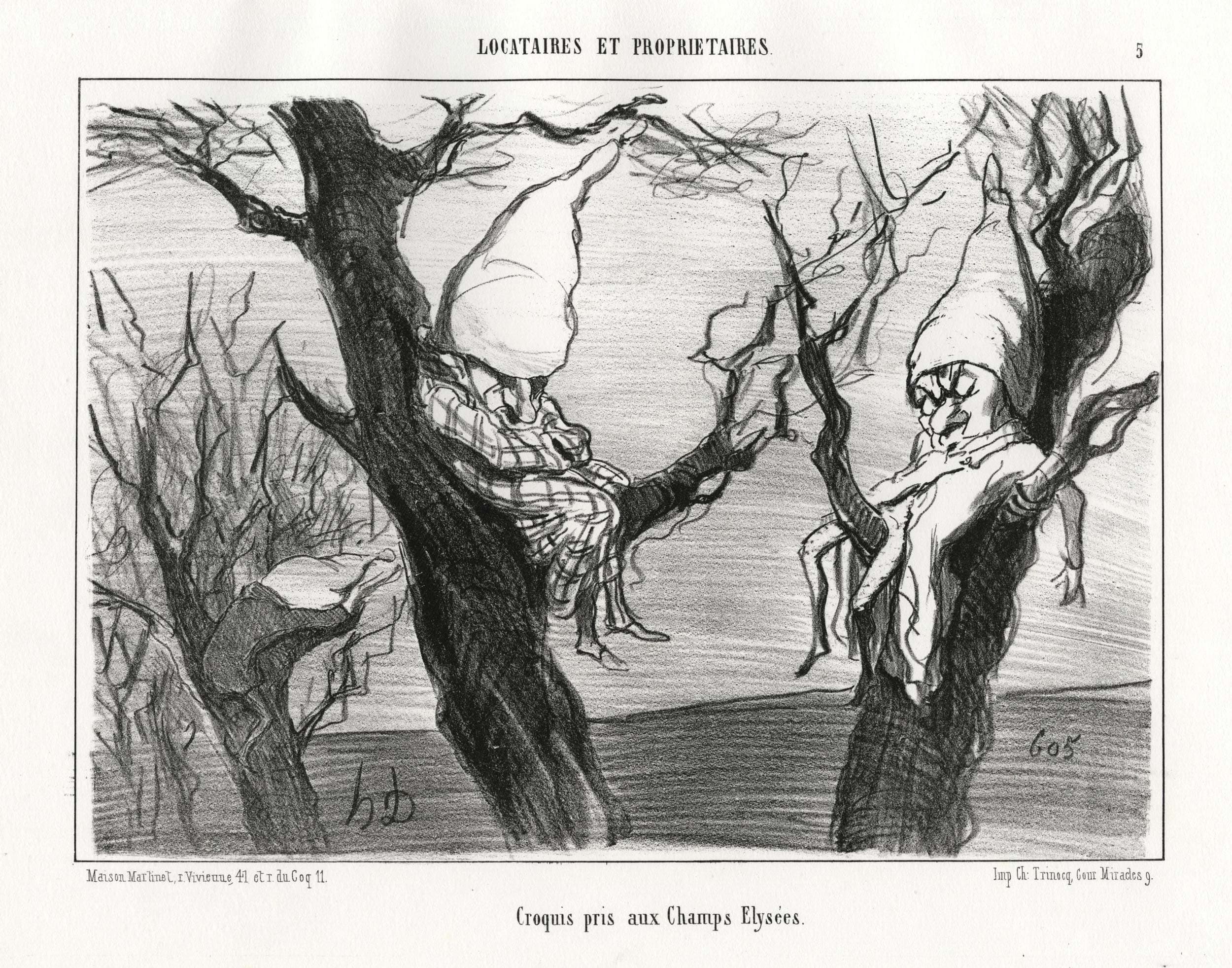 Croquis pris aux Champs Élysées