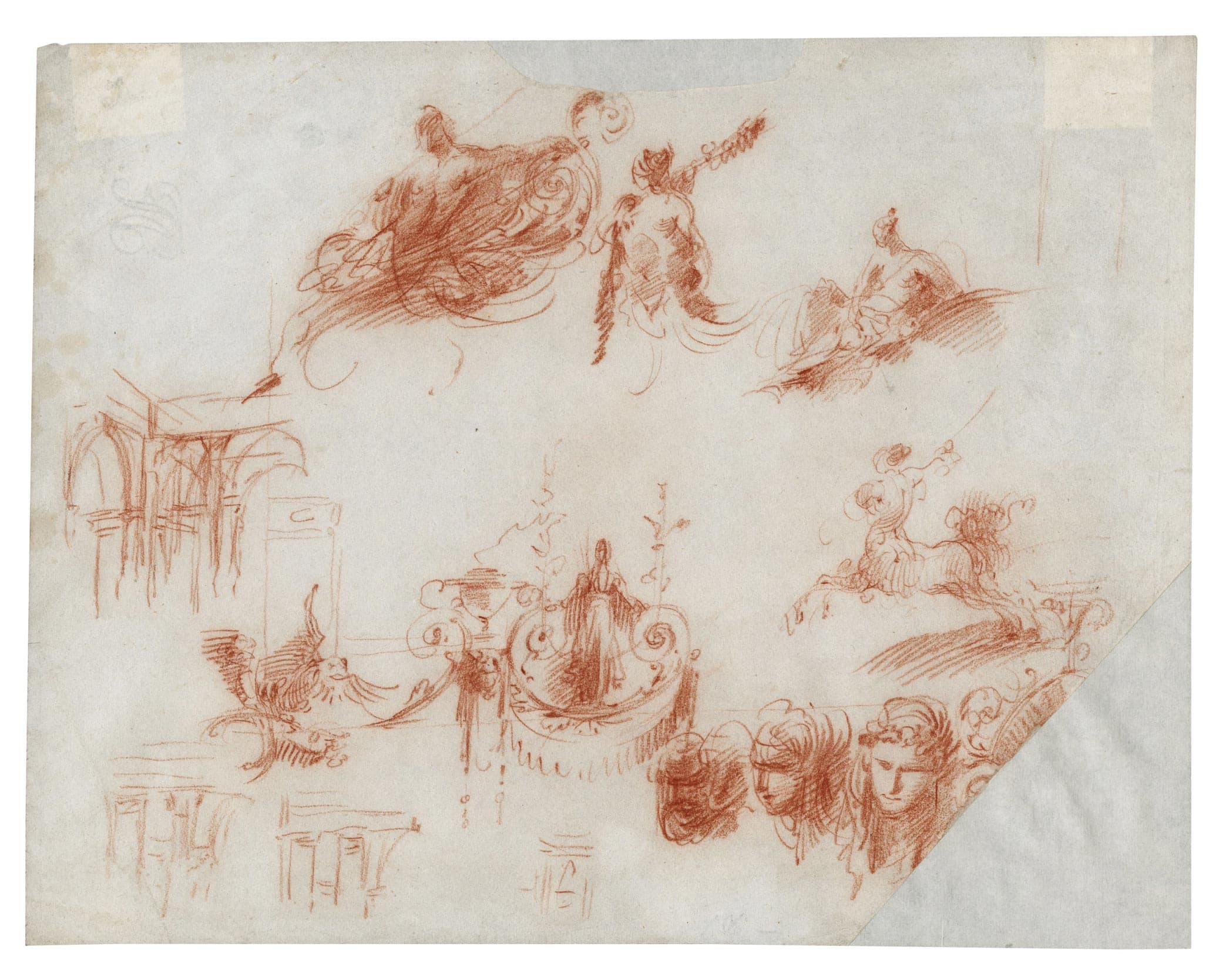 Figures ornementales et éléments d'architecture