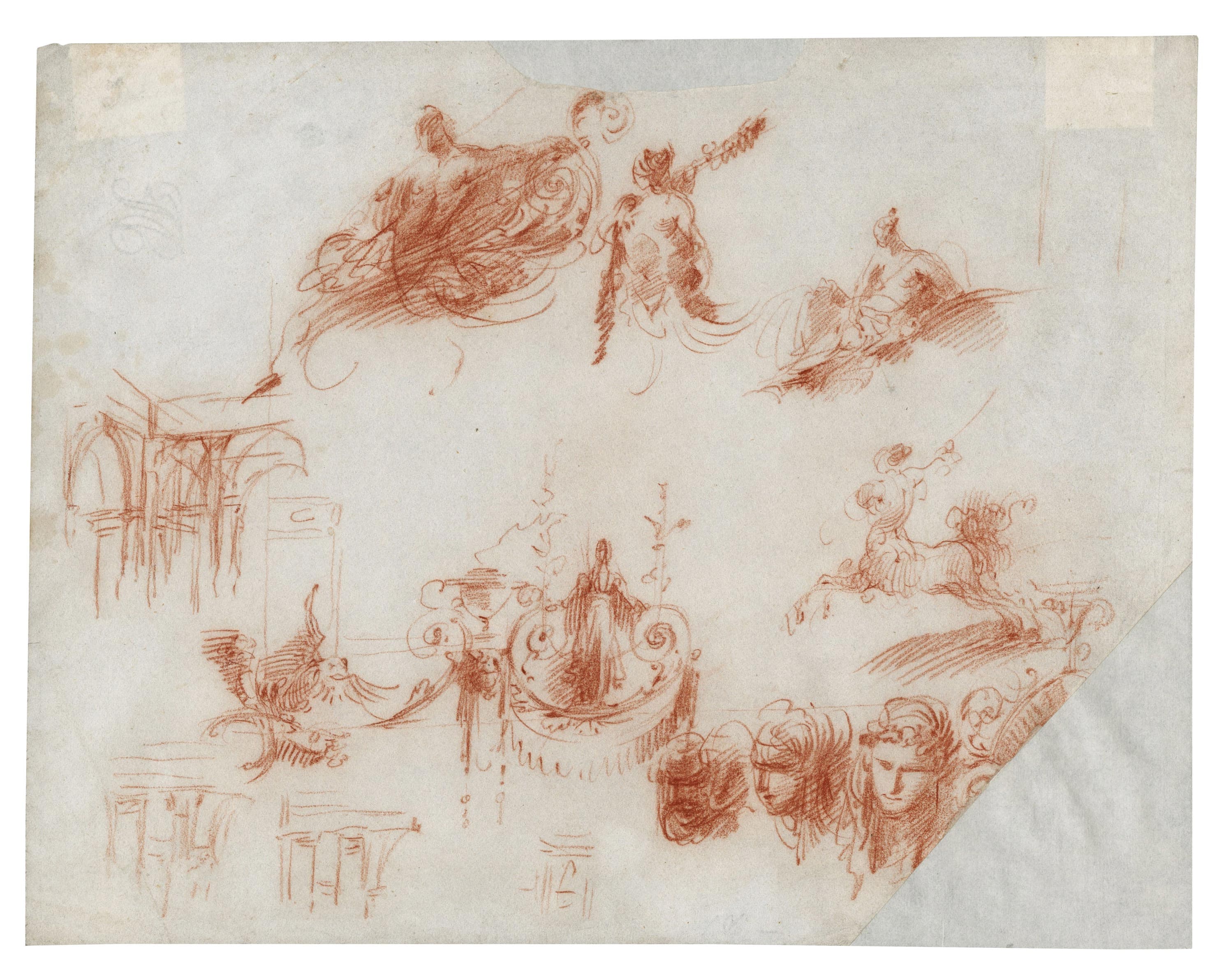 Figures ornementales et éléments d'architecture