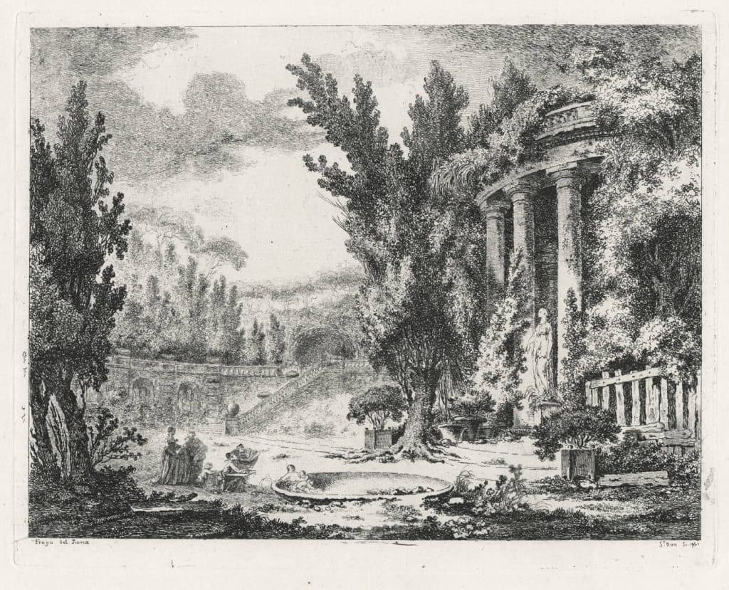 Saint-Non – Jardins et murs de la Villa d’Este