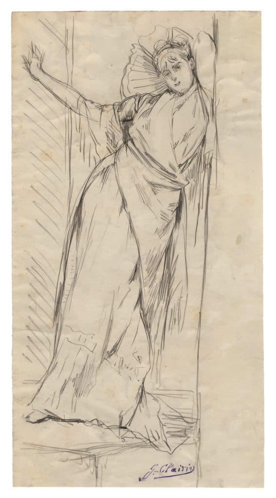 Clairin – Femme debout dans l’embrasure d’une porte