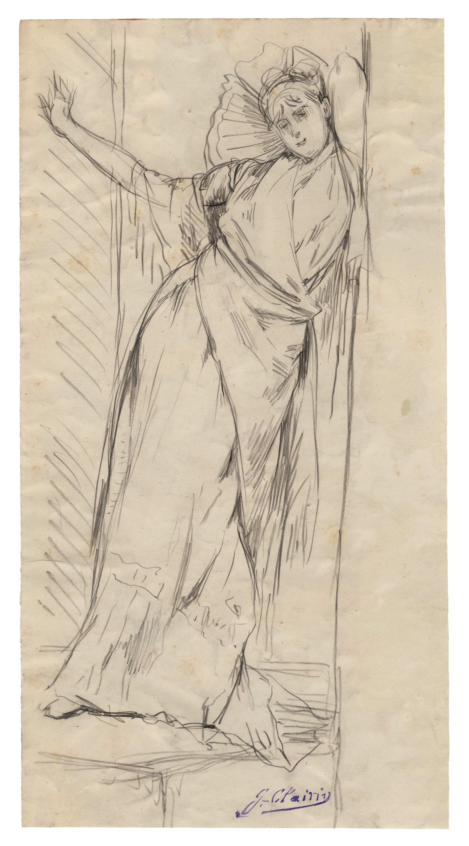 Woman Standing in a Doorway