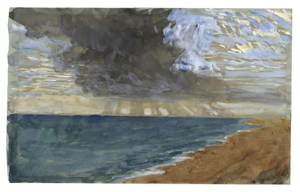 Ruskin – Effet de soleil couchant en bord de mer