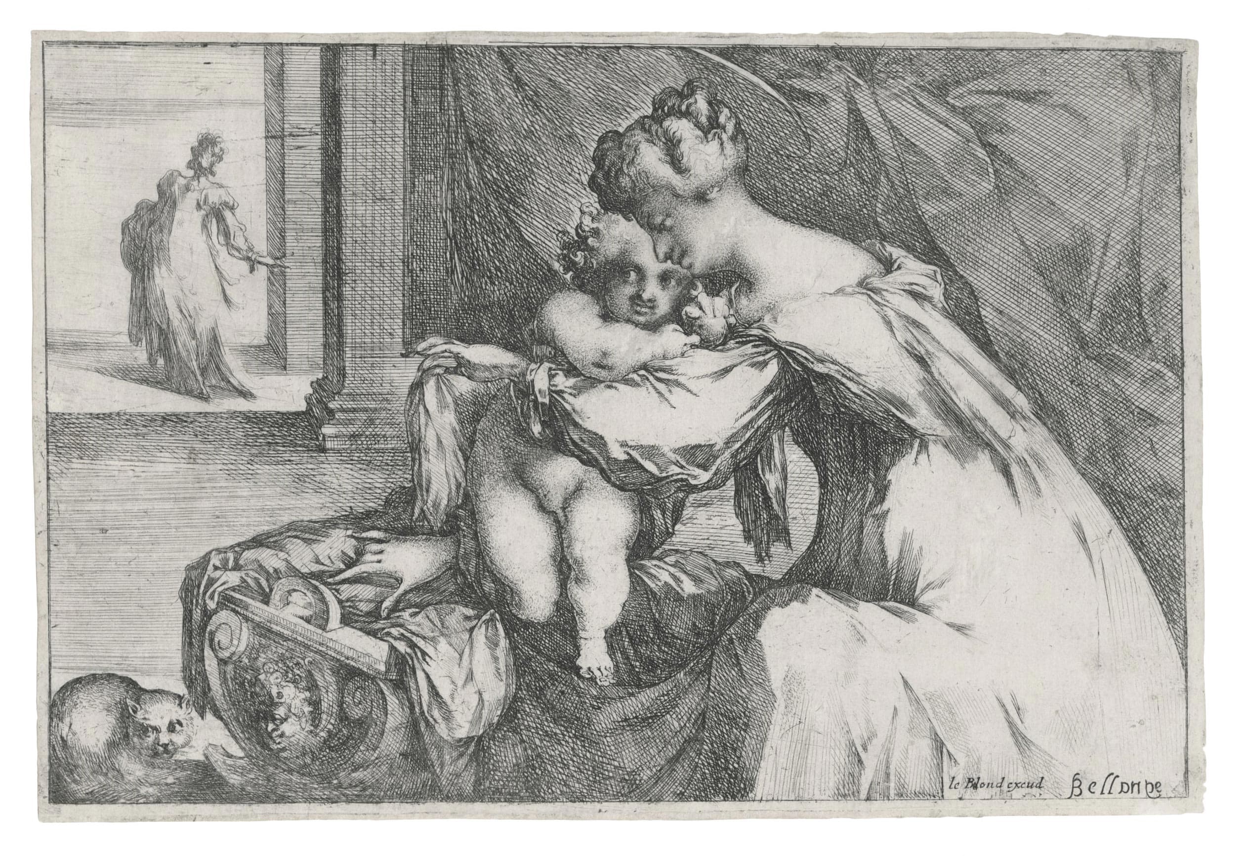 Virgin with the Child Jesus in the Cradle