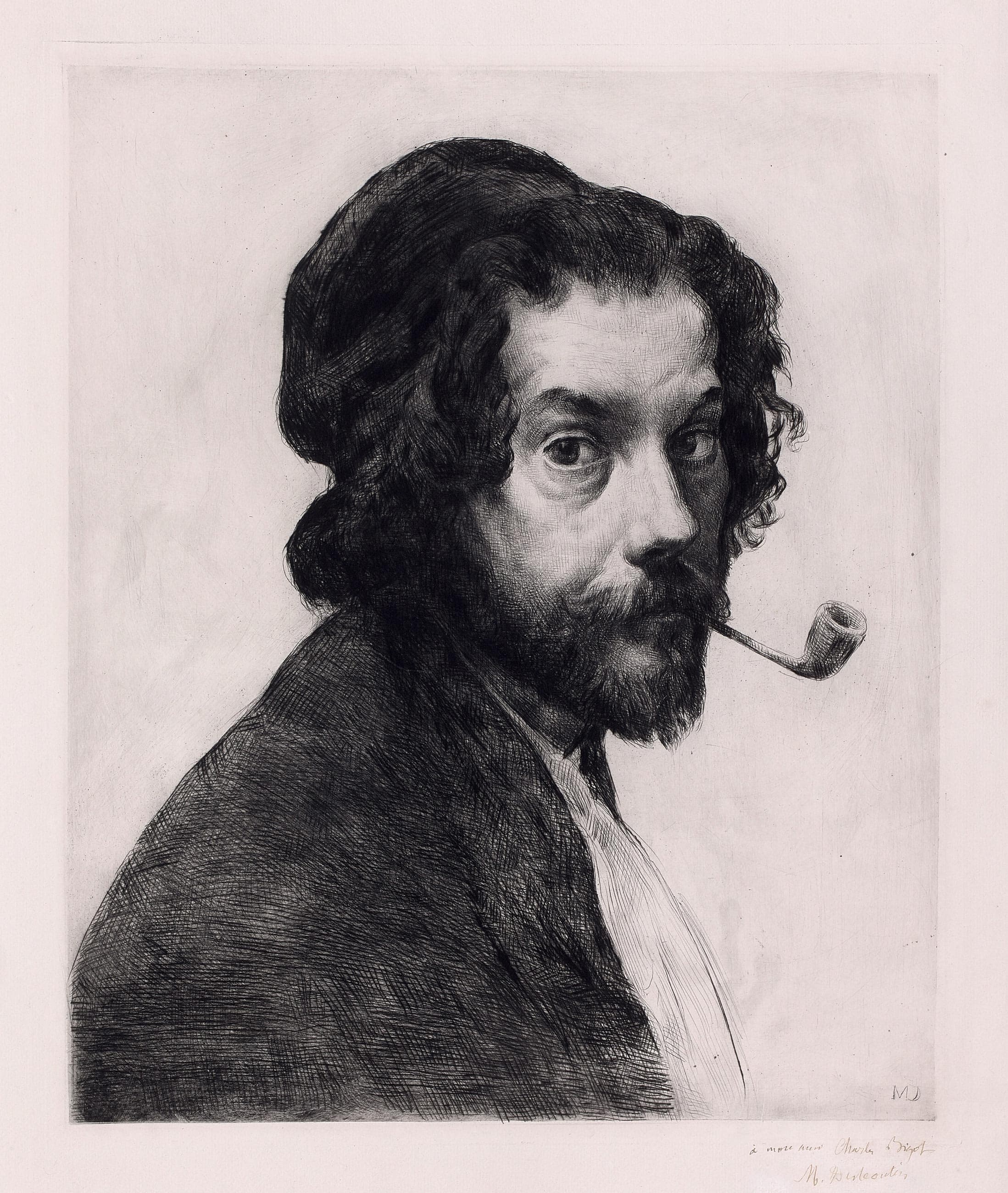 L’Homme à la pipe (autoportrait)