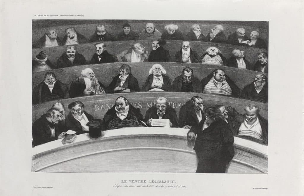 Daumier – Le ventre législatif