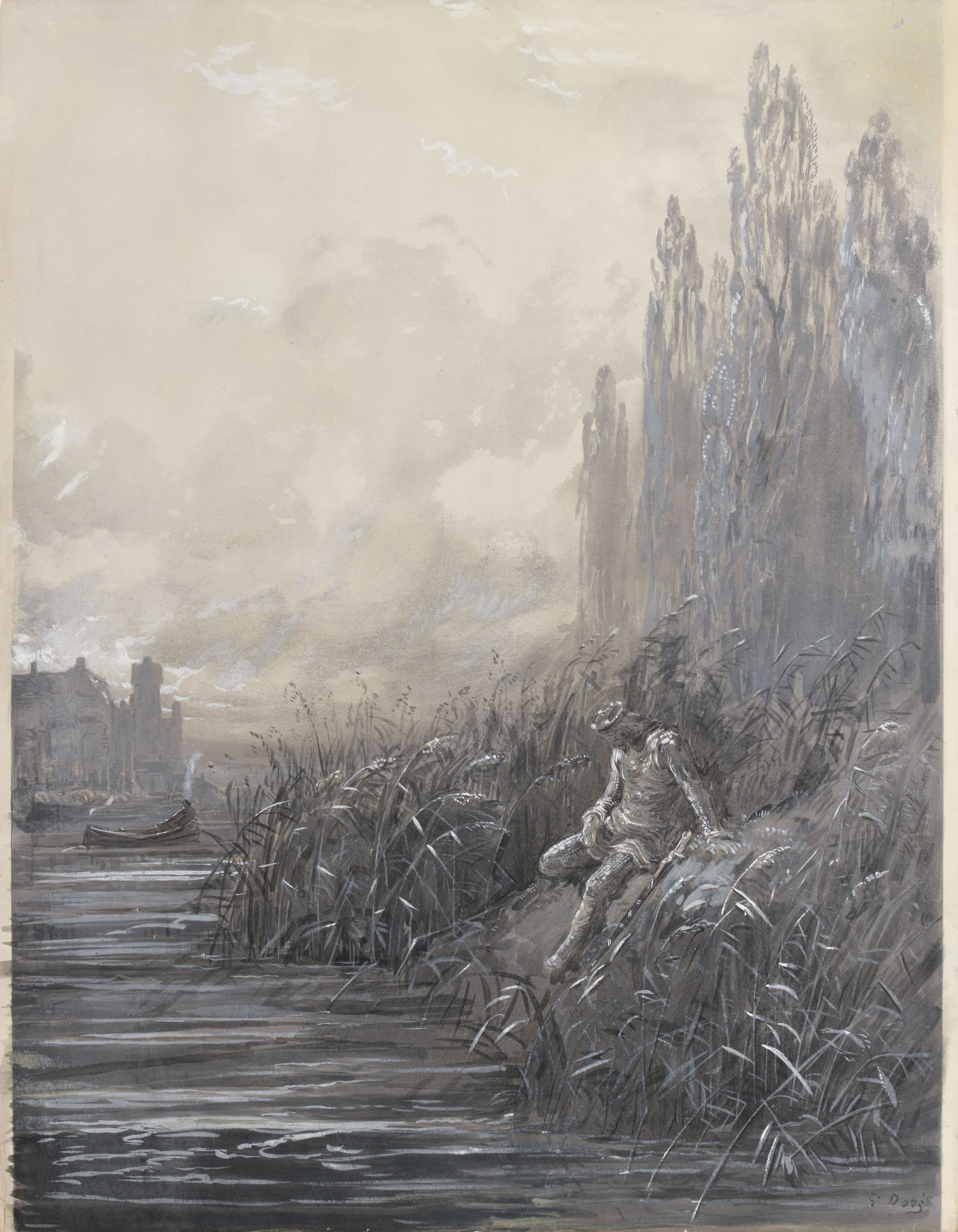 DORÉ Gustave — Le remords de Lancelot