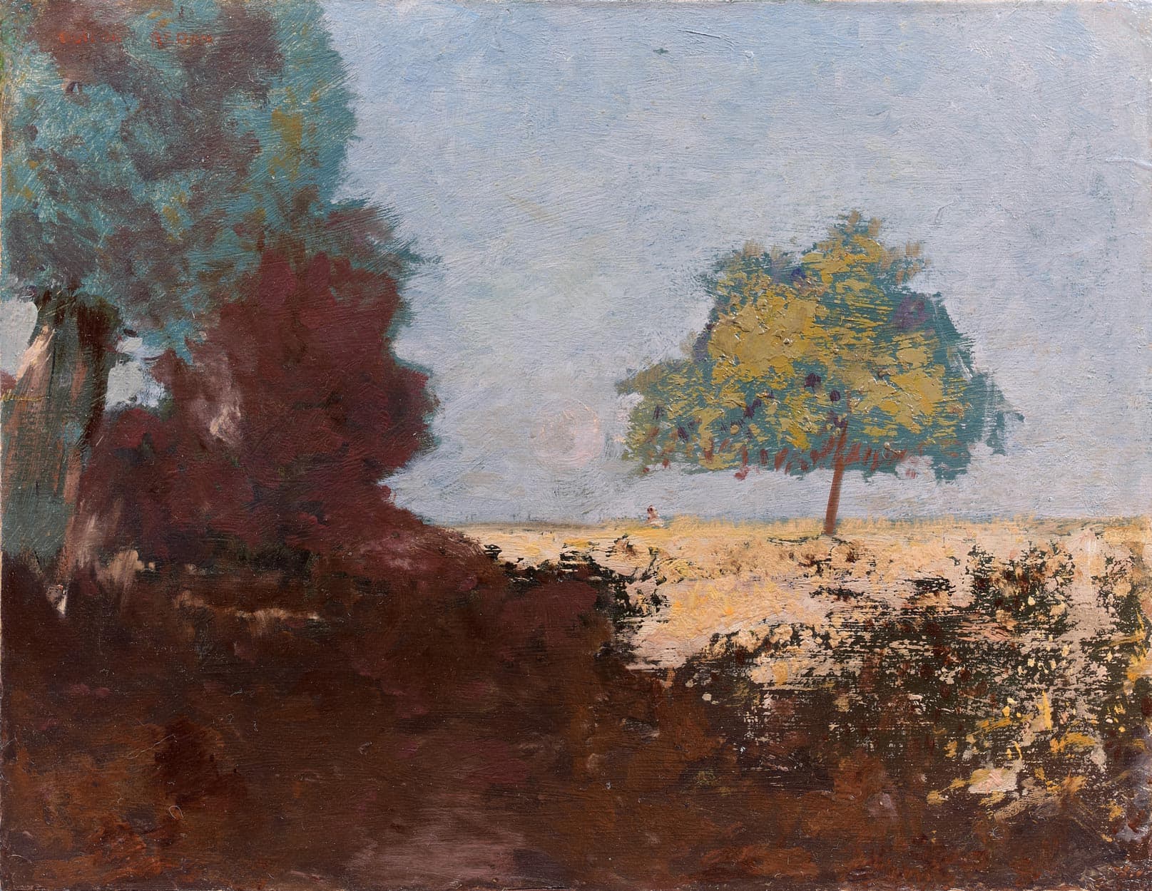 The Lone Tree; on the Left, a Small Wood