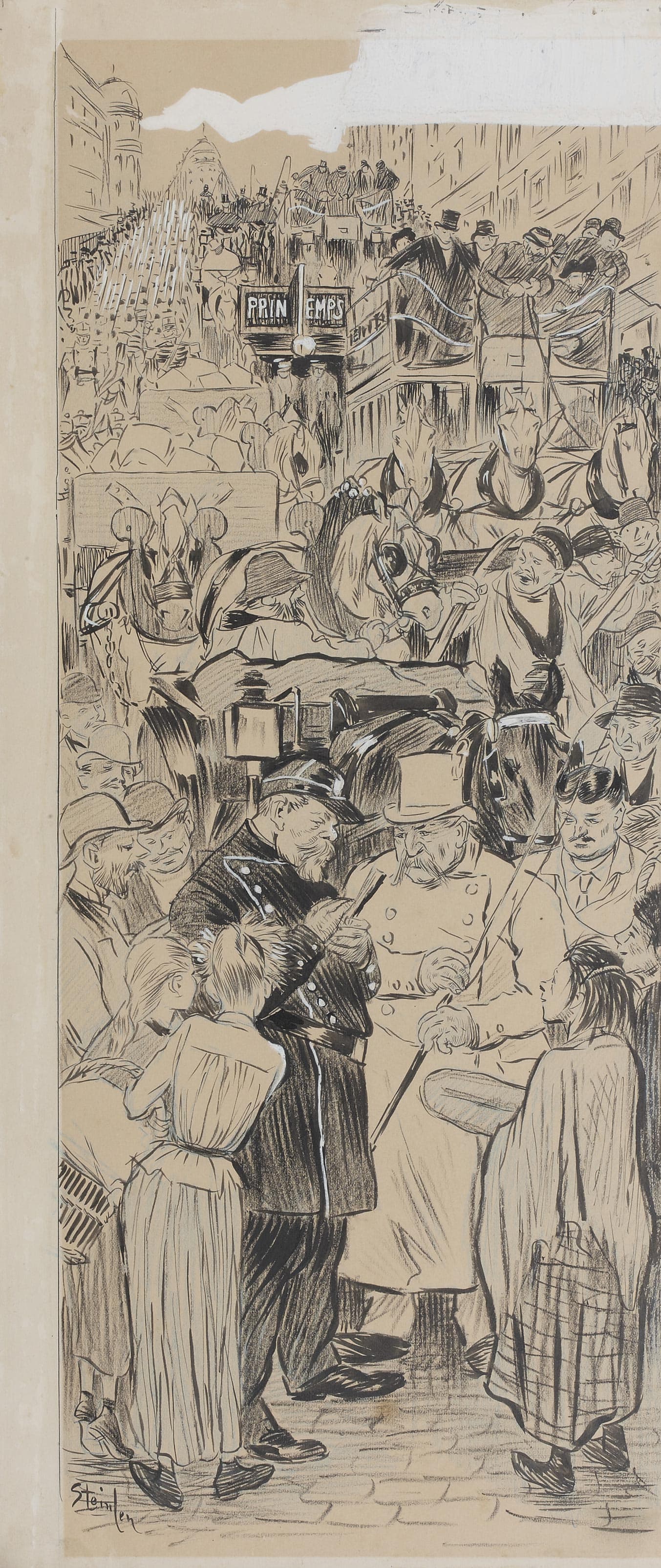 Scène de rue parisienne