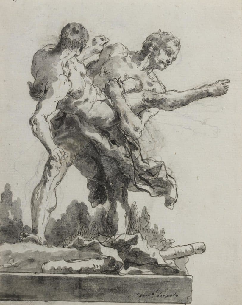 Tiepolo (Giovanni Domenico) – Hercule étouffant Antée
