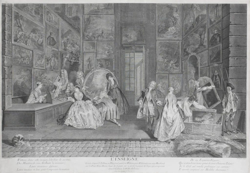 Aveline / Watteau (d’après) – L’enseigne de Gersaint