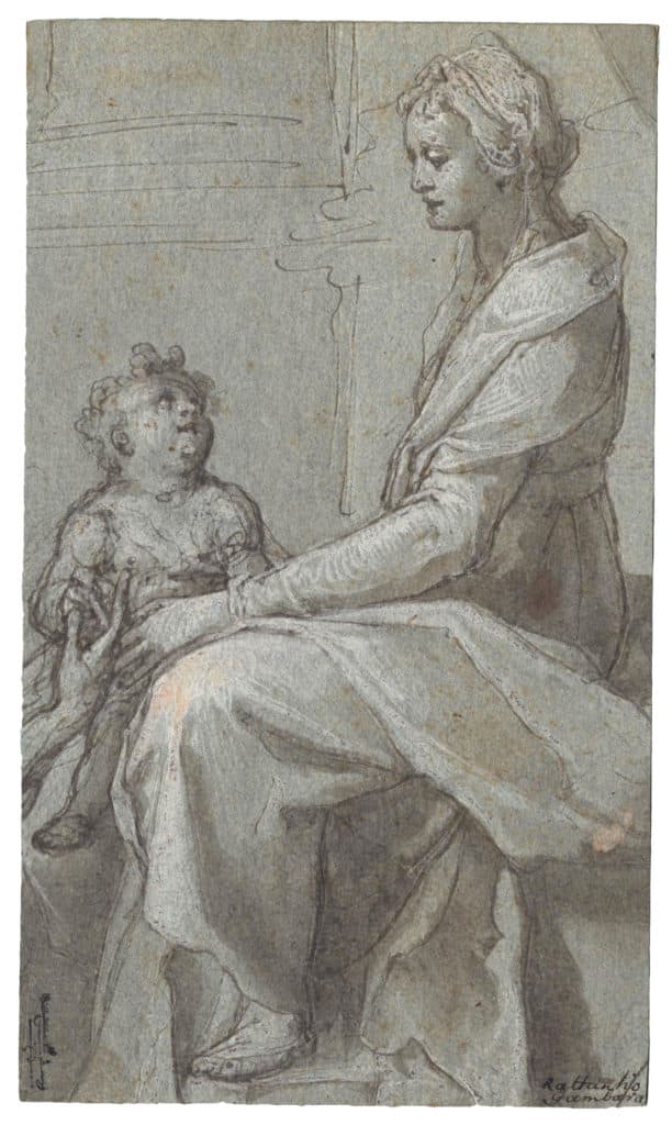 Zuccaro – Vierge tenant l’Enfant assis sur ses genoux