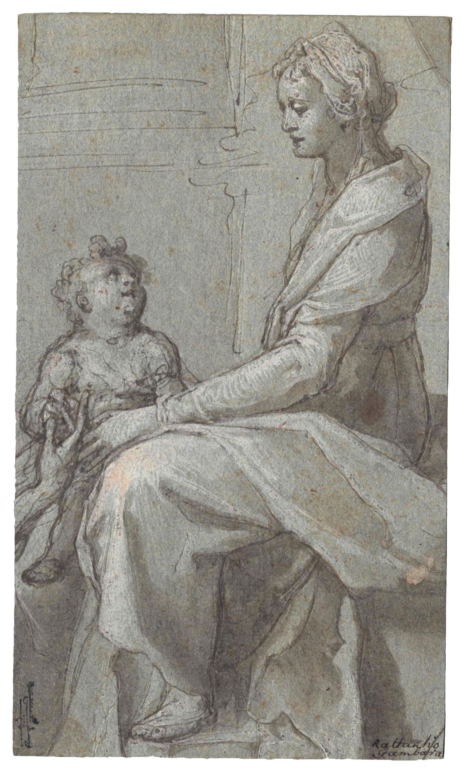 Vierge tenant l’Enfant assis sur ses genoux