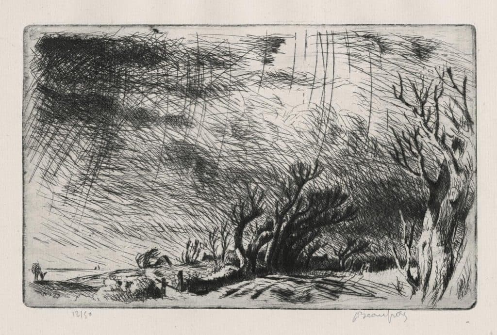 Beaufrère – Groupe d’arbres sous l’orage